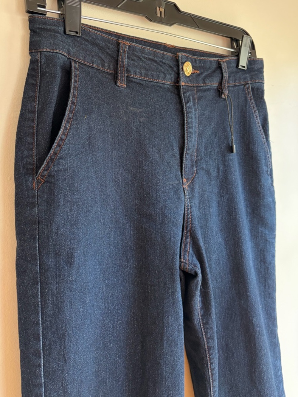 Rachel Zoe Straight Leg Cropped Capri Blue Jeans Size 8 - Picture 2 of 5